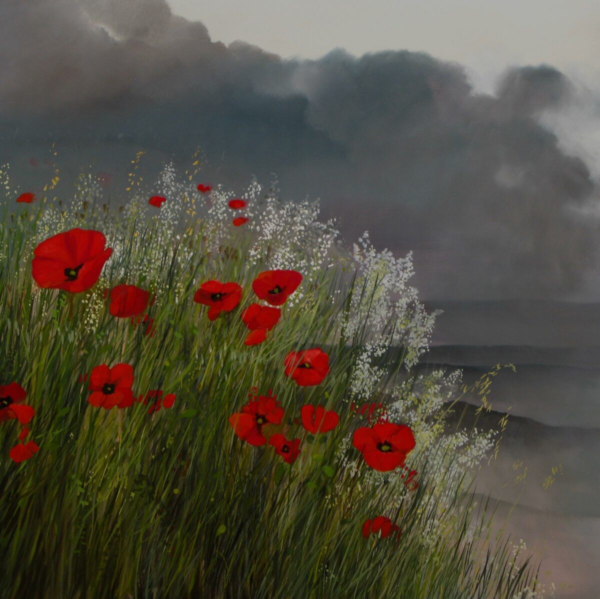 WV-Nr. 1457: Mohn mit Weiß und Grau - Henning von Gierke 