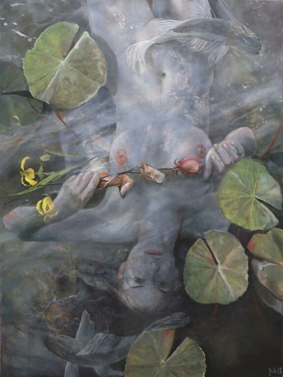 WV-Nr. 1662: Ophelia mit Wasserlilien - Henning von Gierke Henning von Gierke
