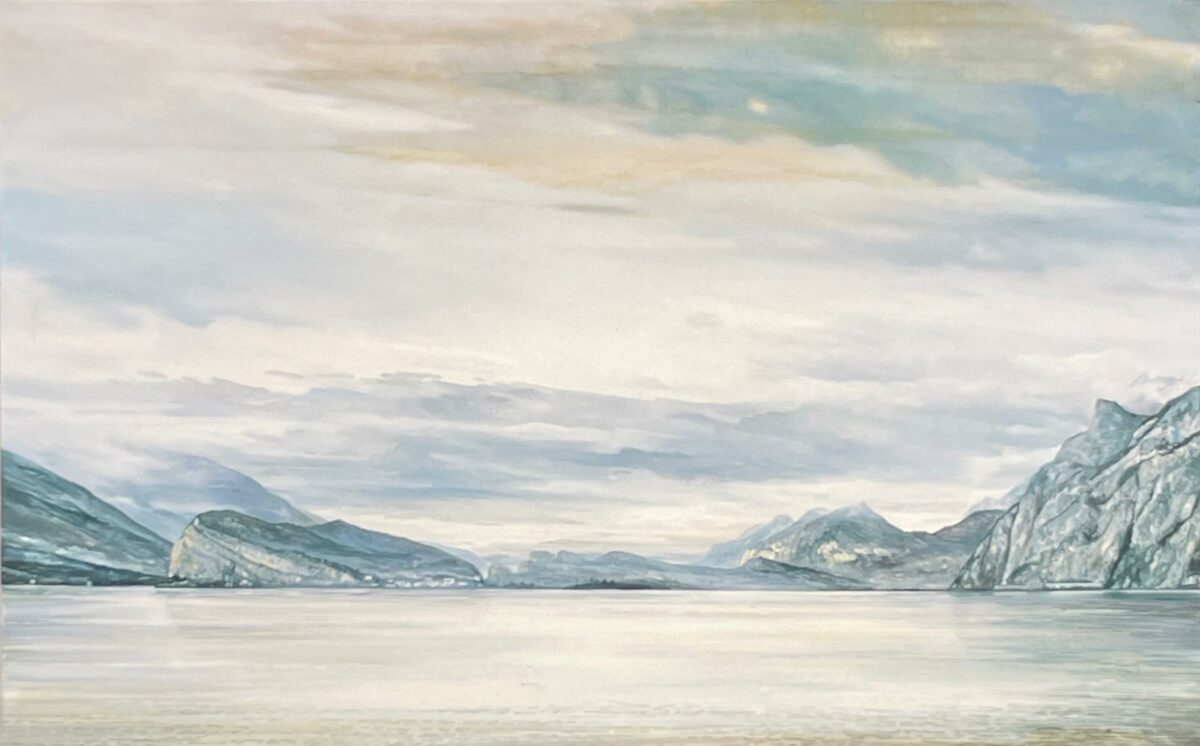Wv-Nr. 1222: Dramatische Landschaft, Blick nach Norden, Riva - Henning von Gierke 