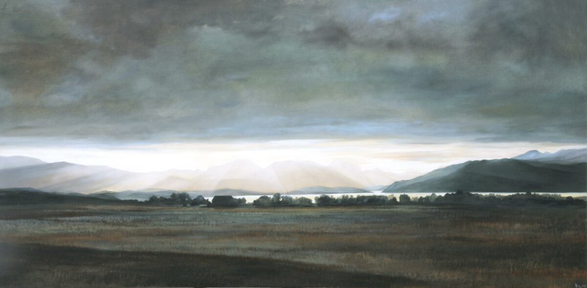 WV-Nr. 1221: Norwegische Landschaft, Gegenlicht - Henning von Gierke 
