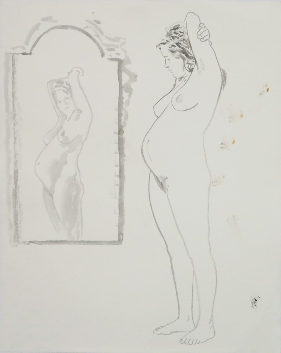 Z-0133: Ohne Titel (Isabella schwanger II) - Henning von Gierke Henning von Gierke