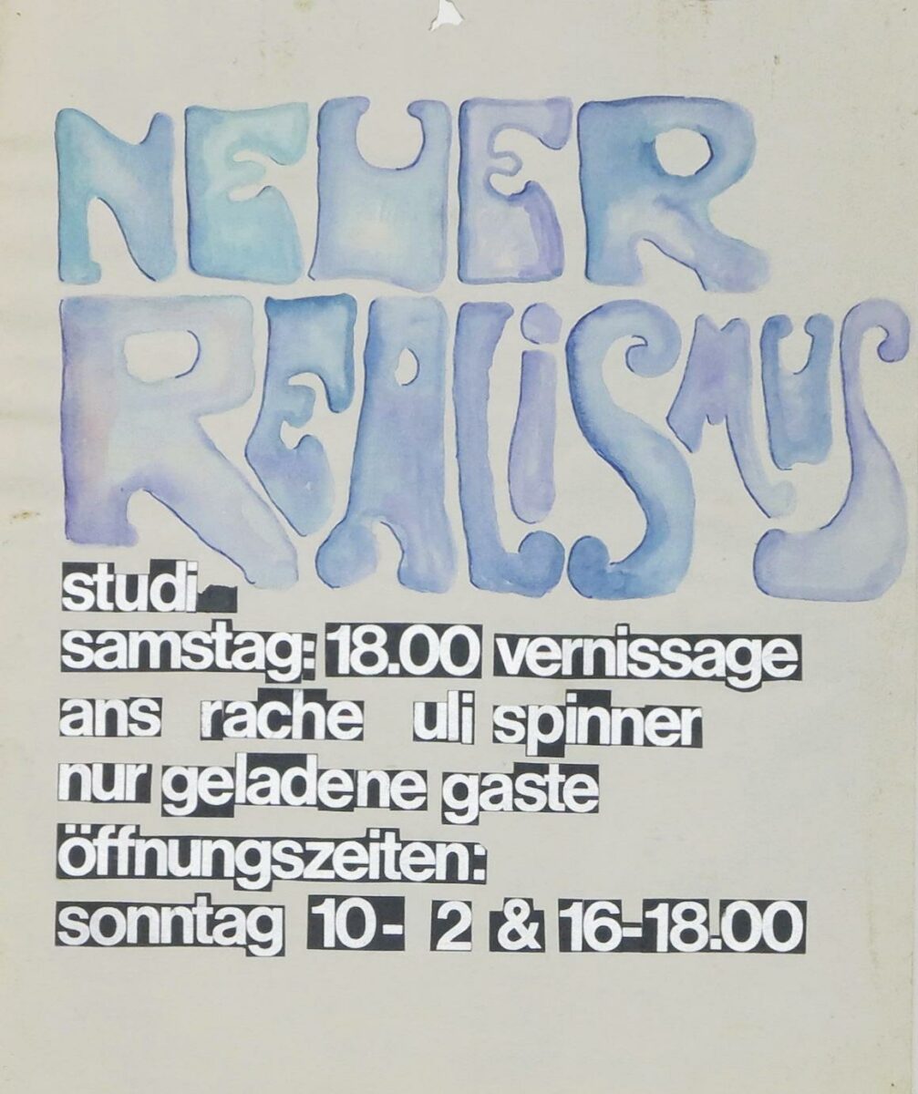 Z-0027: Plakatentwurf für erste Ausstellung Neuer Realismus - Henning von Gierke 