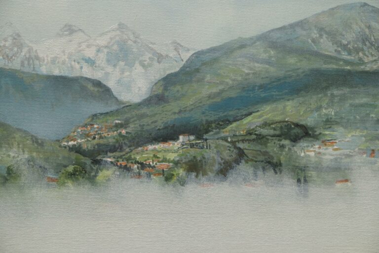 WV-Nr. 1678: Nebel über dem See – Arkadien - Henning von Gierke 