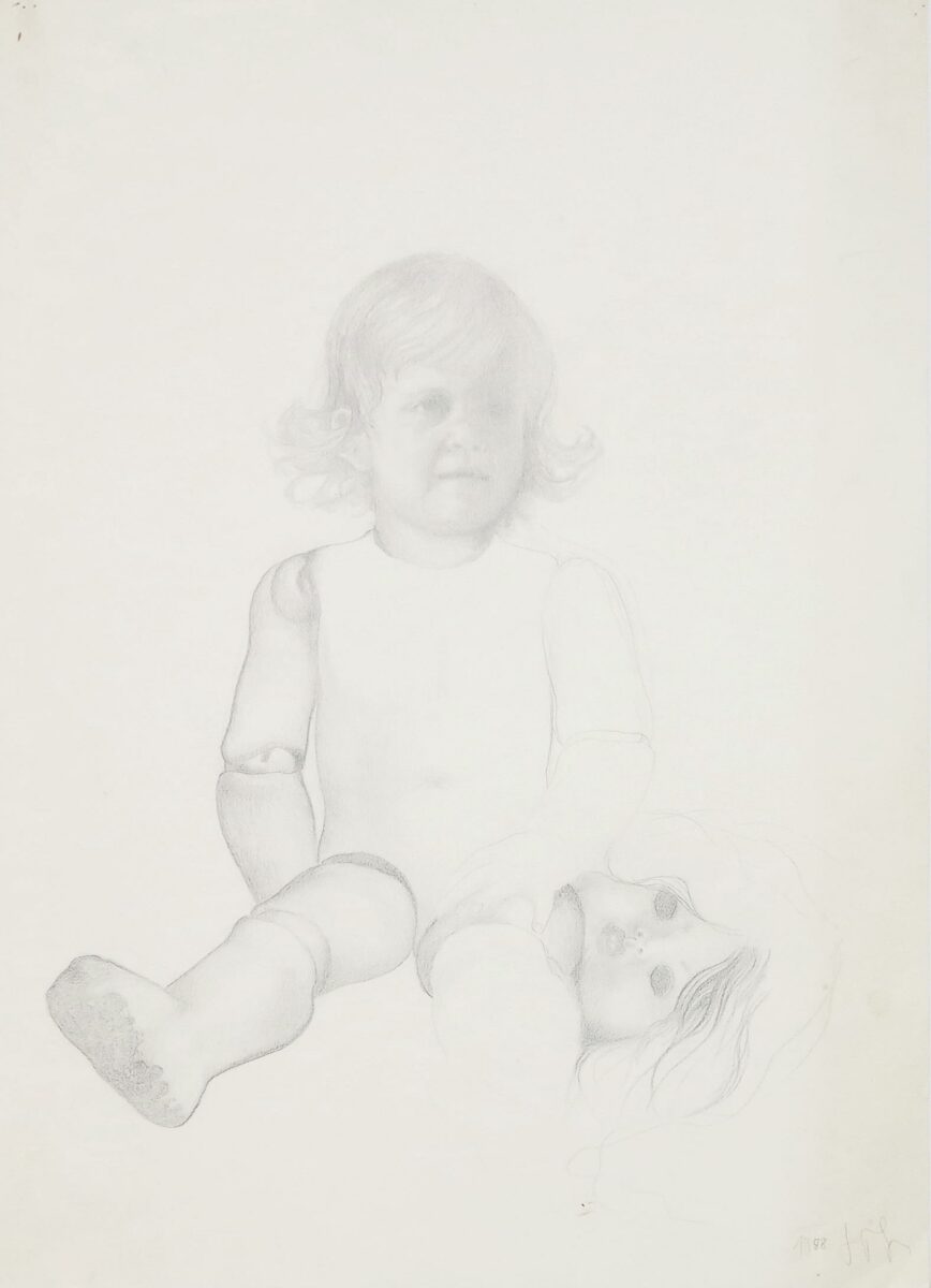 Z-0109: Ohne Titel (Porträt Mädchen) - Henning von Gierke 