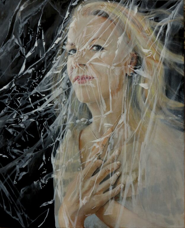 WV-Nr. 1773: Die Galeristin in Folie 