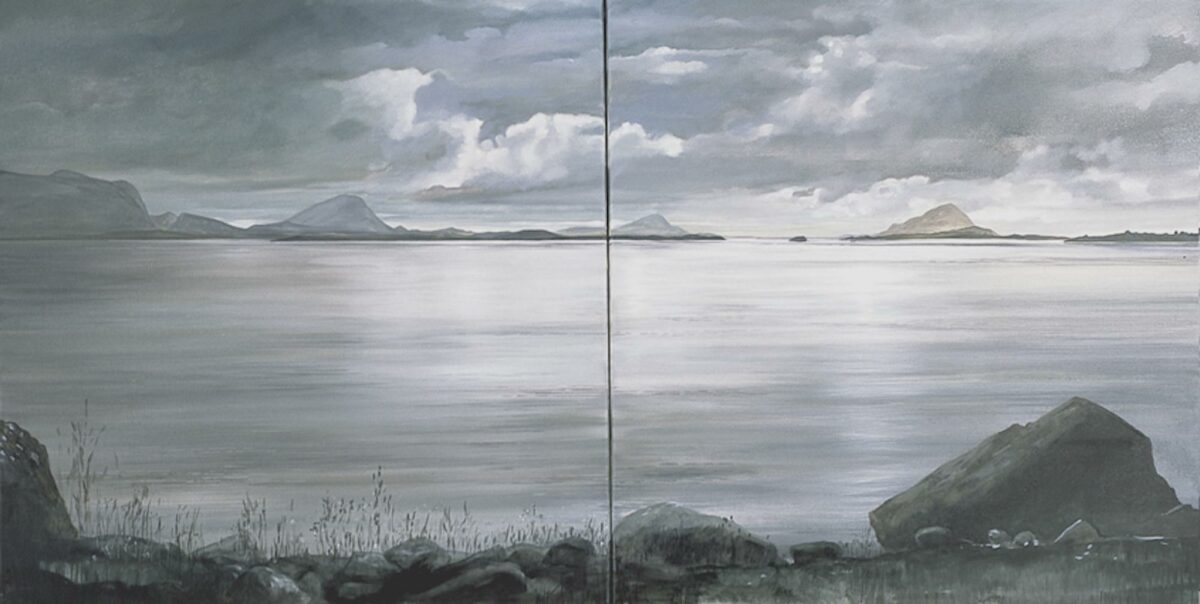 WV-Nr. 1218: Landschaft mit Meer und Steinen - Henning von Gierke 