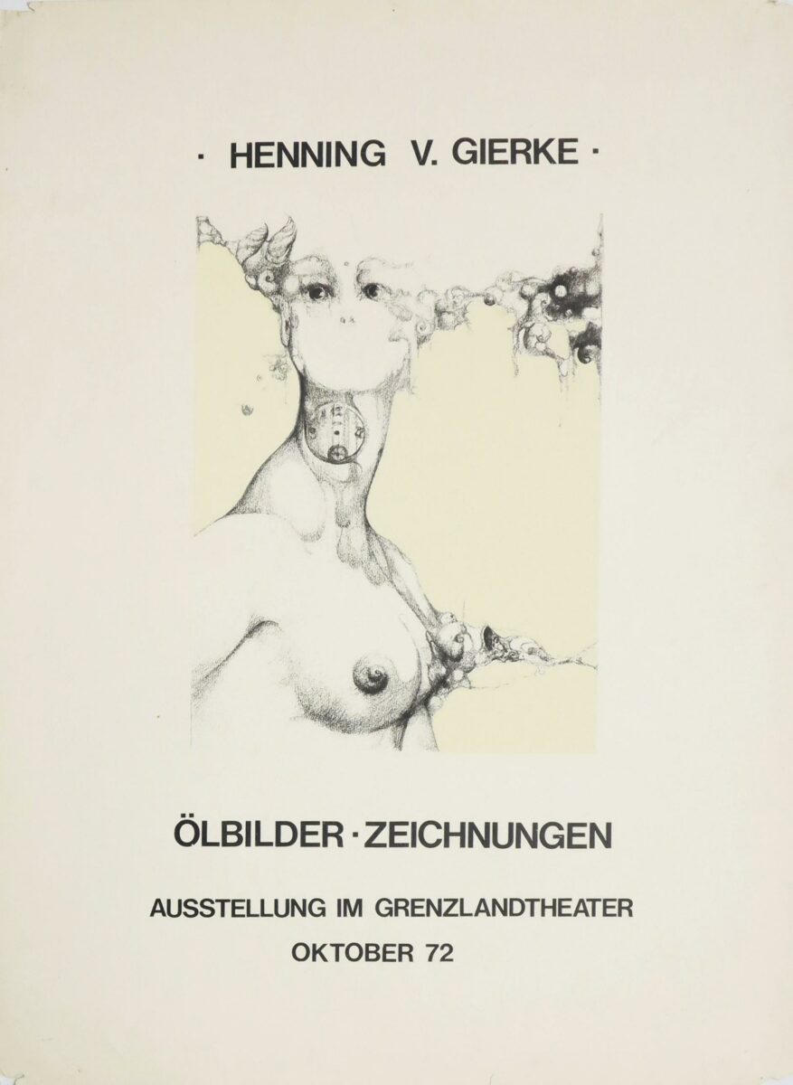 Z-0072: Ausstellungsplakat Grenzlandtheater - Henning von Gierke 