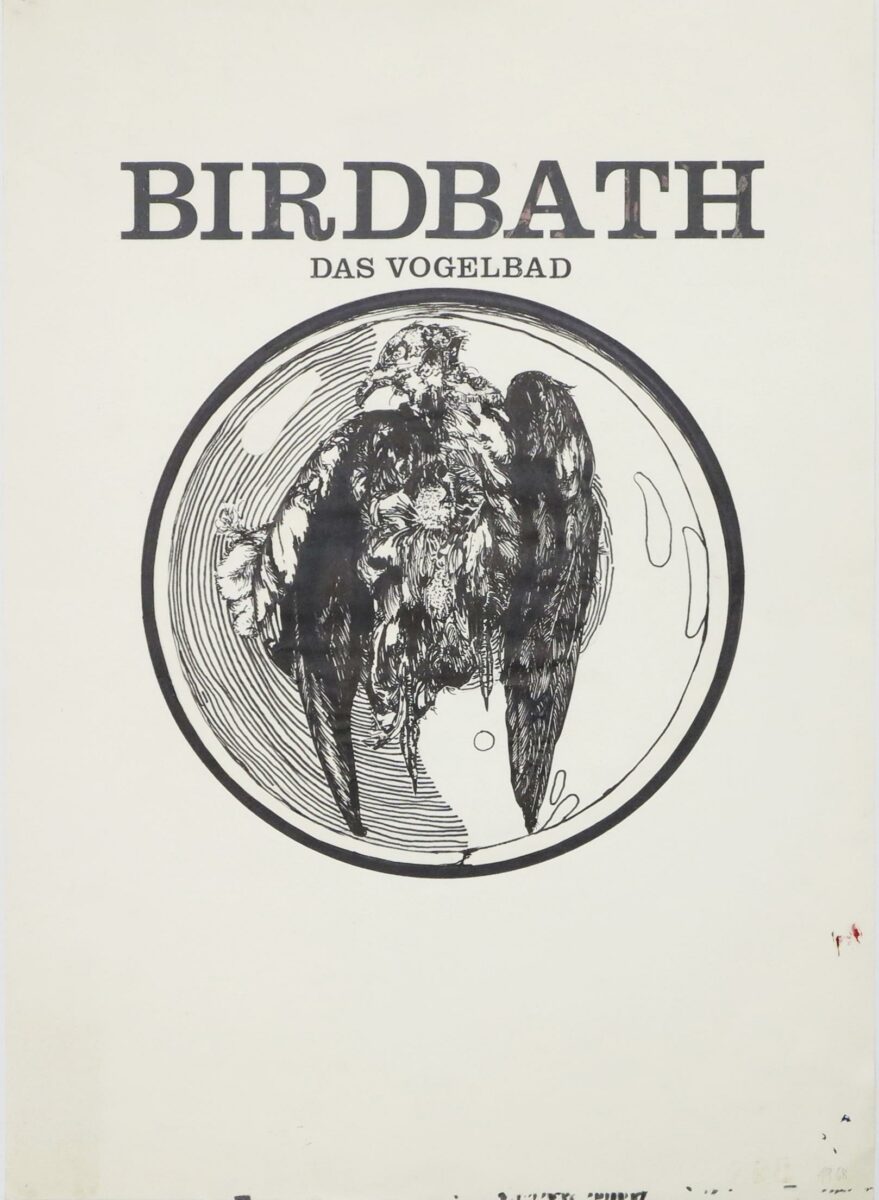 Z-0026: Plakatentwurf Birdbath - Henning von Gierke 