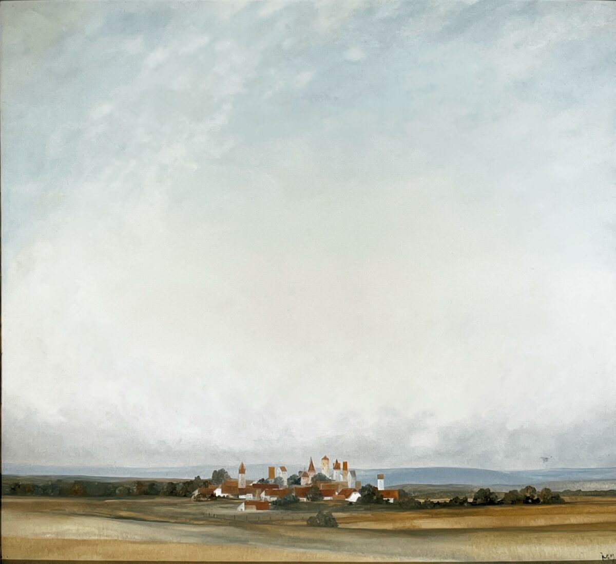 WV-Nr. 0354: Landschaft mit zehn Kirchen - Henning von Gierke 