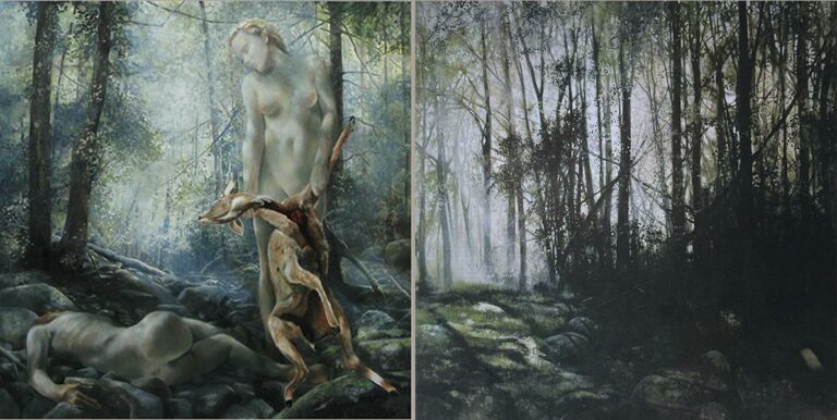 WV-Nr. 1417: Brüderchen und Schwesterchen, tiefer Deutscher Wald. - Henning von Gierke 