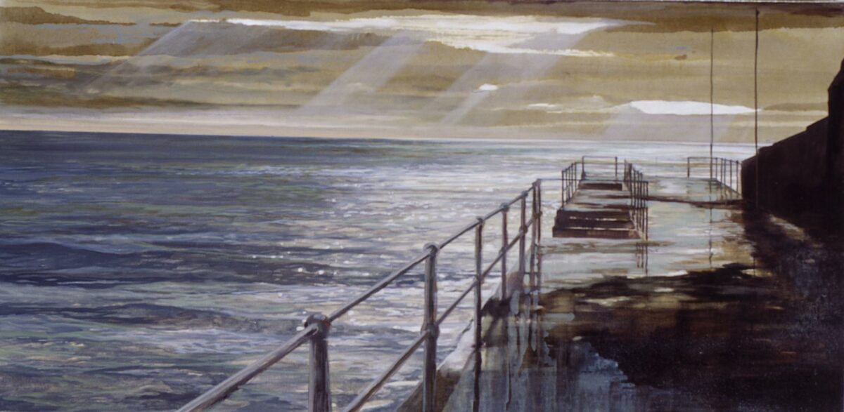 WV-Nr. 1075: Winter im Süden: Terrasse am Meer - Henning von Gierke 