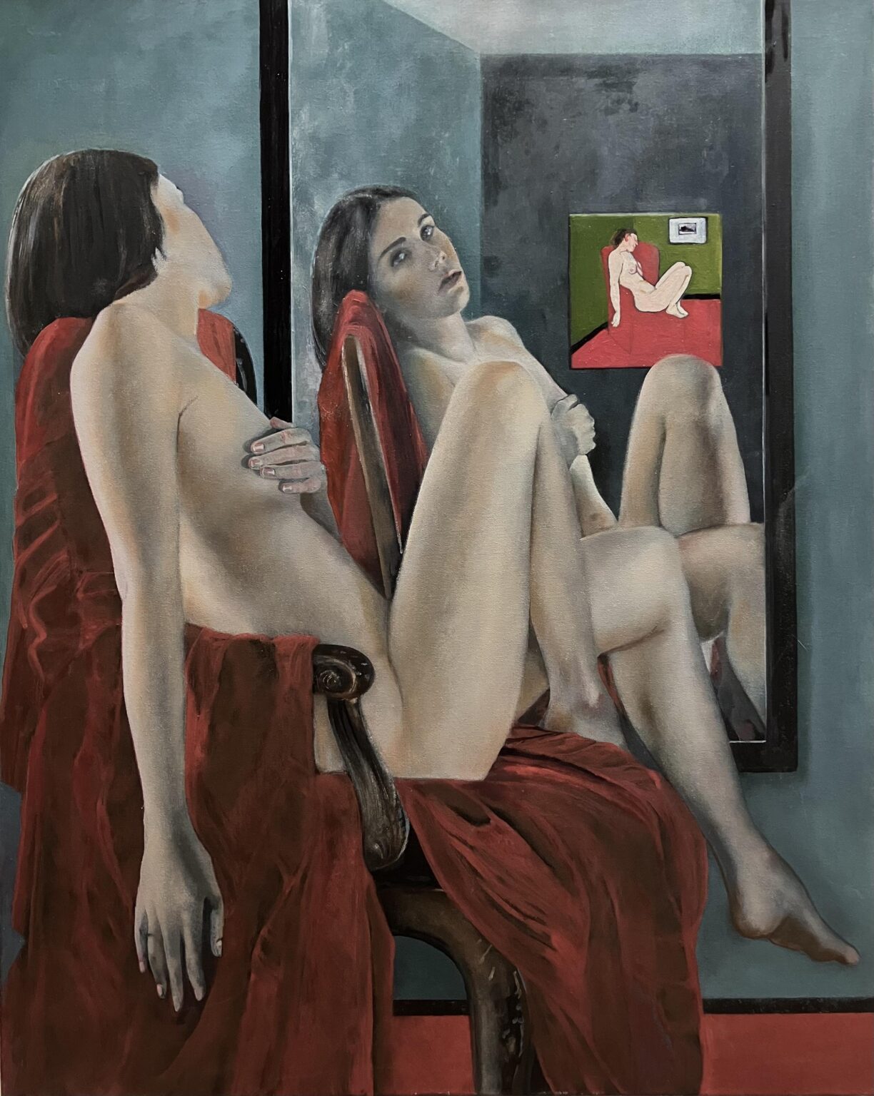 WV-Nr. 1809: Im Spiegel: Sitzende von Vallotton - Henning von Gierke 