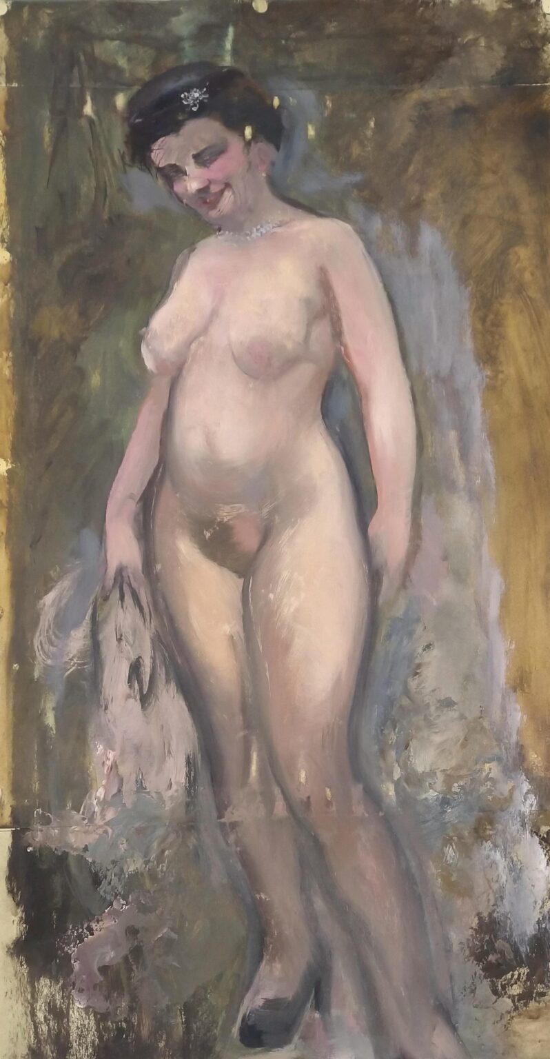 Standing Female Nude - George Grosz 