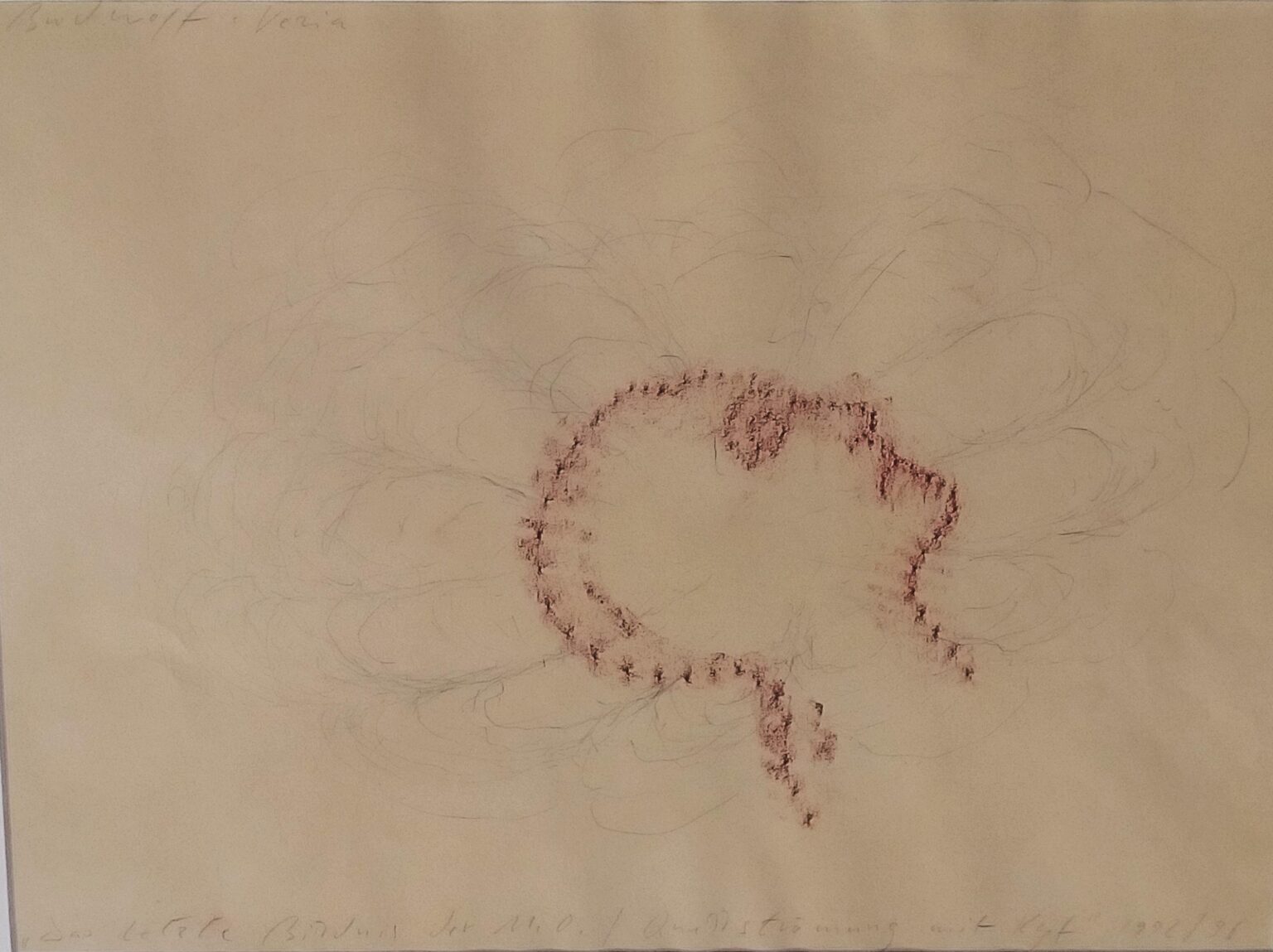 Das letze Bildnis der M.O. Quellströmung mit Kopf (the last Portrait of M.O. Source-Current with Head)) - Jürgen Brodwolf 