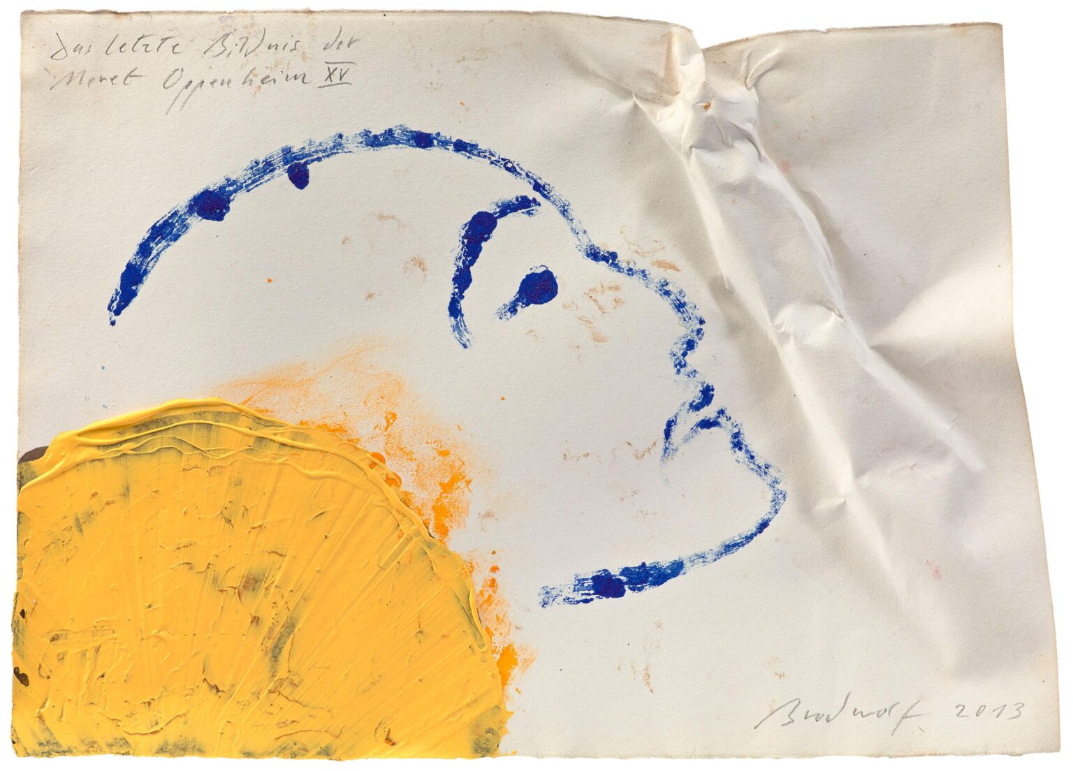 Das letze Bildnis der Meret Openheim XV (the last Portrait of Meret Oppenheim XV) - Jürgen Brodwolf 