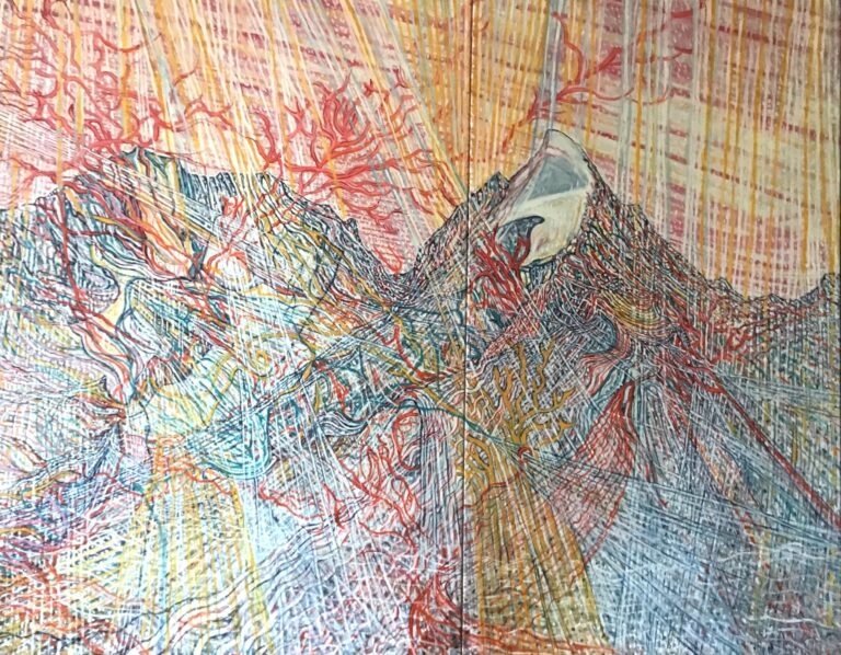 Vita in alta Quota (Leben in grosser Höhe) – Piz Rosegg – Engiadina), Dyptichon - Elisabetta Brodaska 