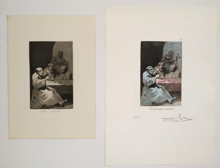 Dalí: “El Horizonte” – Goya: “Que Pico de Oro” - Salvador Felipe Jacinto Dalí i Domènech, ab 1982 Marqués de Dalí de Púbol 