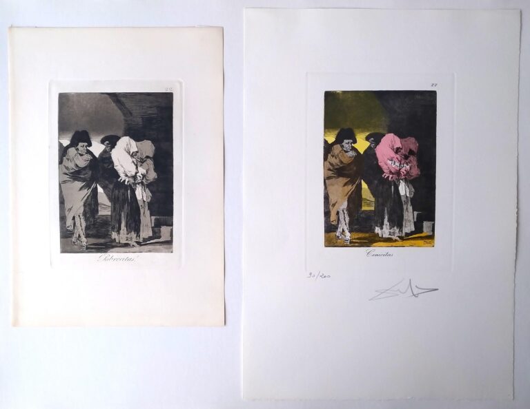 Dalí: “Cenicitas” – Goya: “Pobrecitas” - Salvador Felipe Jacinto Dalí i Domènech, ab 1982 Marqués de Dalí de Púbol 