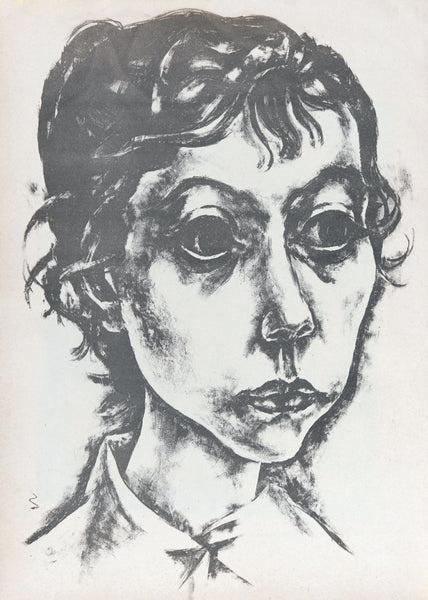 Mädchenkopf – Mischa (Ehefrau des Künstlers) - Ignaz Epper 