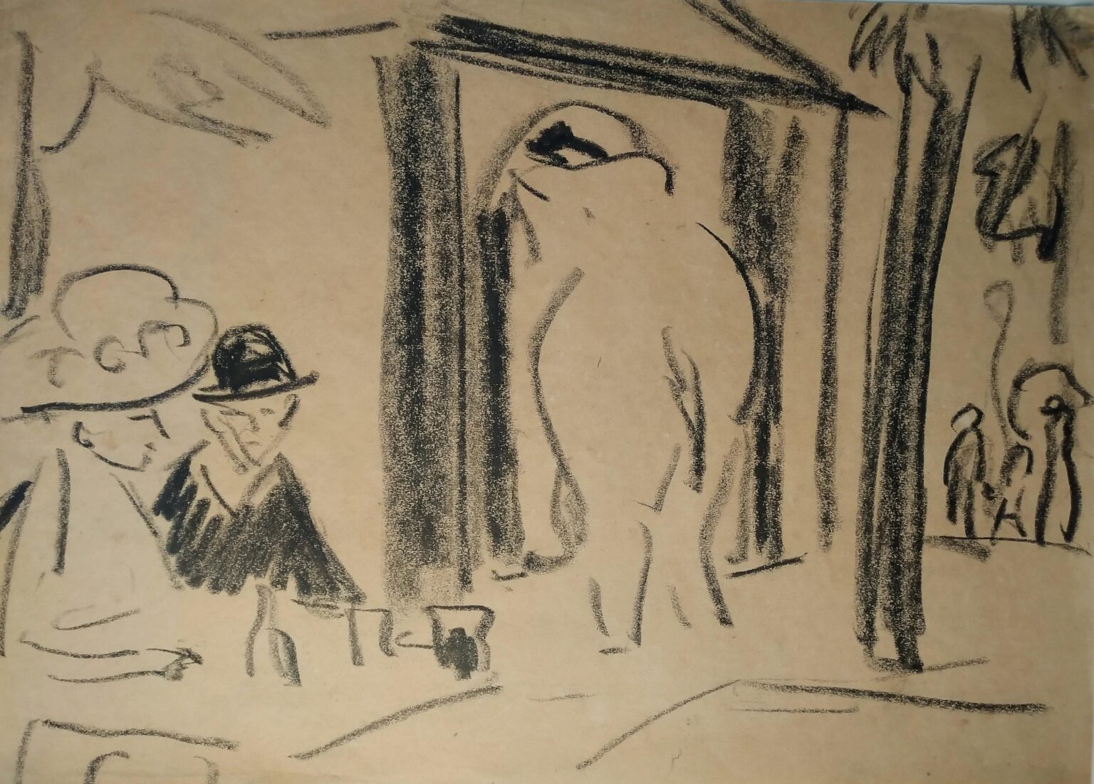 Im Zoo (in the Zoo) - Ernst Ludwig Kirchner 