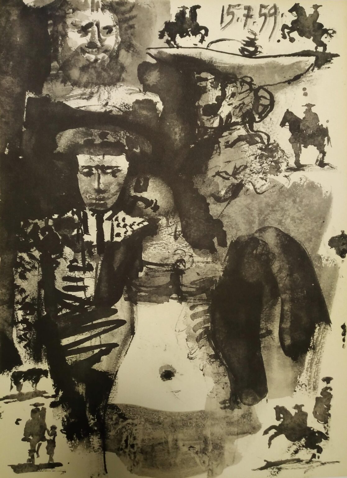 From: Toros y Toreros. Texte de Luis Miguel Dominguin et une étude de Georges Boudaille. - Pablo Picasso 