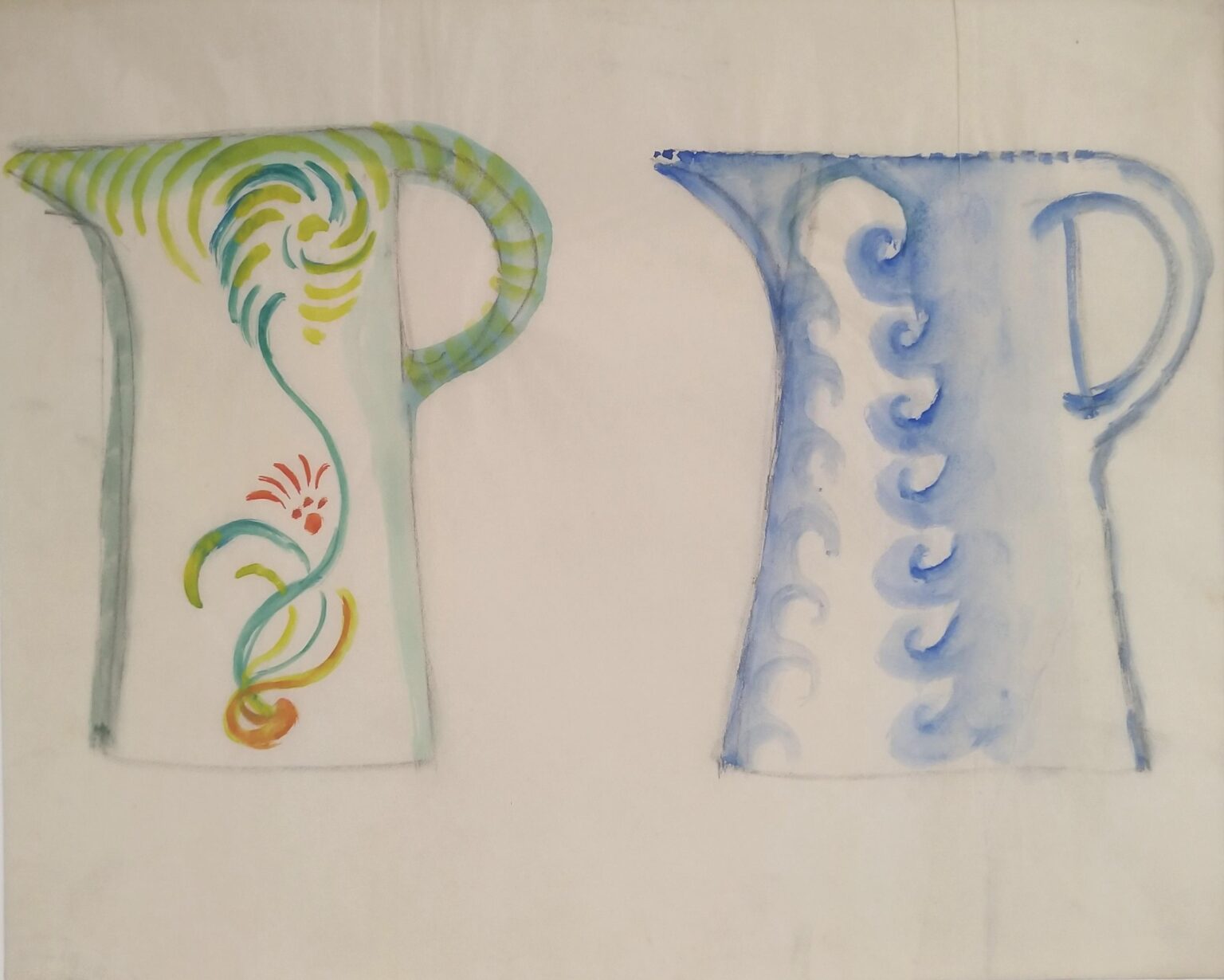 Zwei Henkelkannen &ndash; Two Jugs - August Macke 