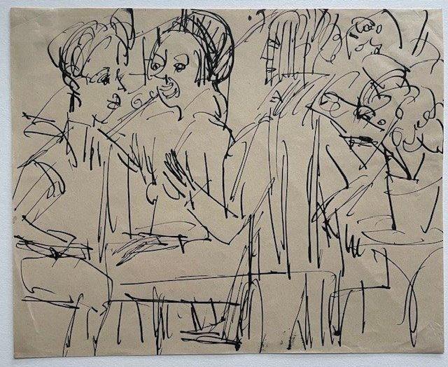 Personengruppe im Gespräch - Ernst Ludwig Kirchner 