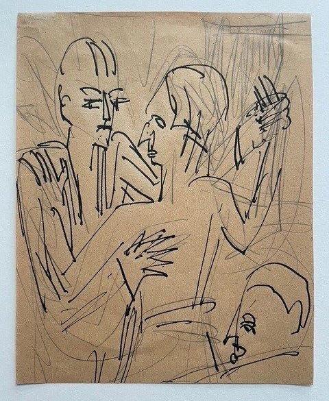 Herr und Dame beim Tanz - Ernst Ludwig Kirchner 