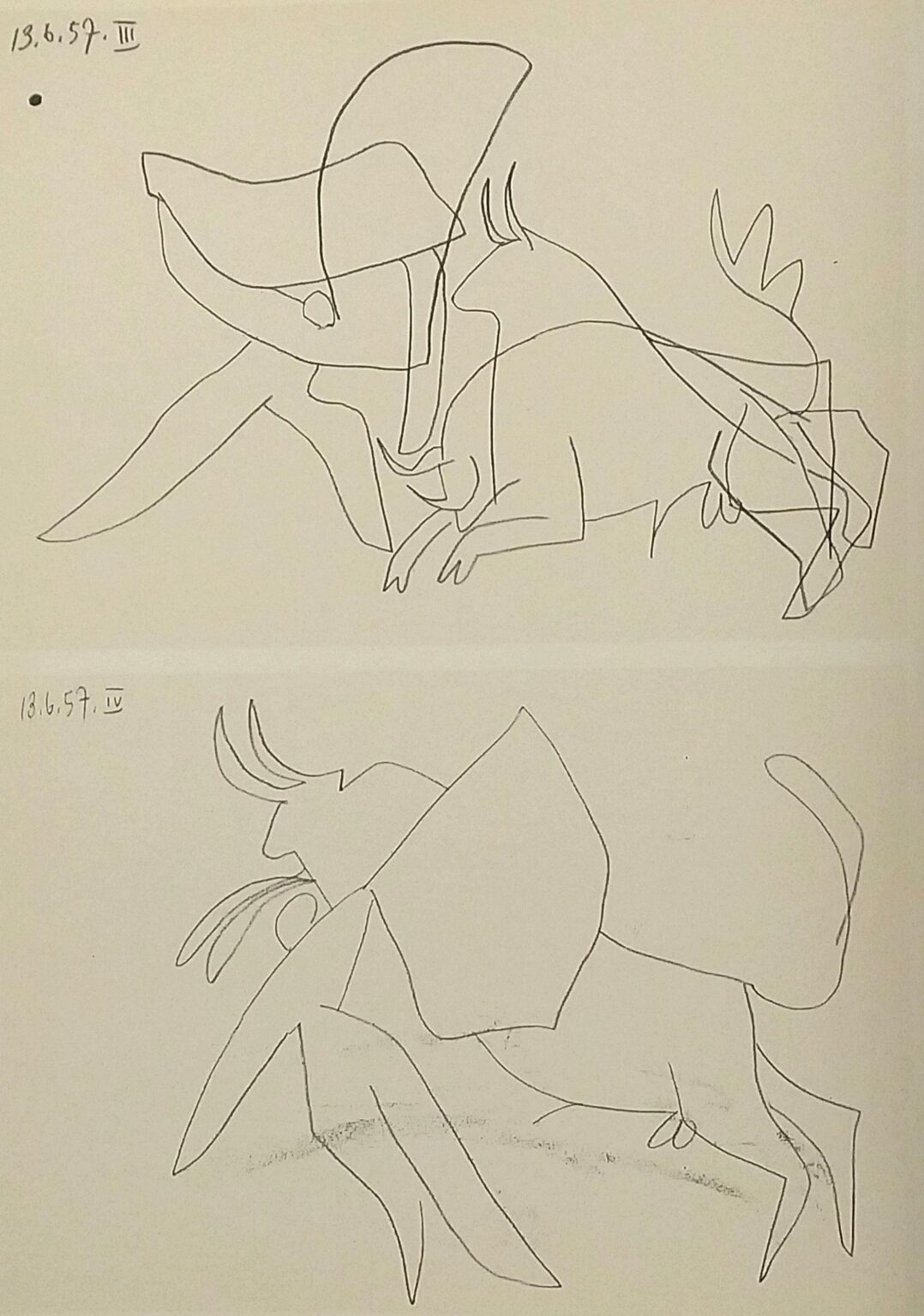 From: Toros y Toreros. Texte de Luis Miguel Dominguin et une &eacute;tude de Georges Boudaille. - Pablo Picasso 