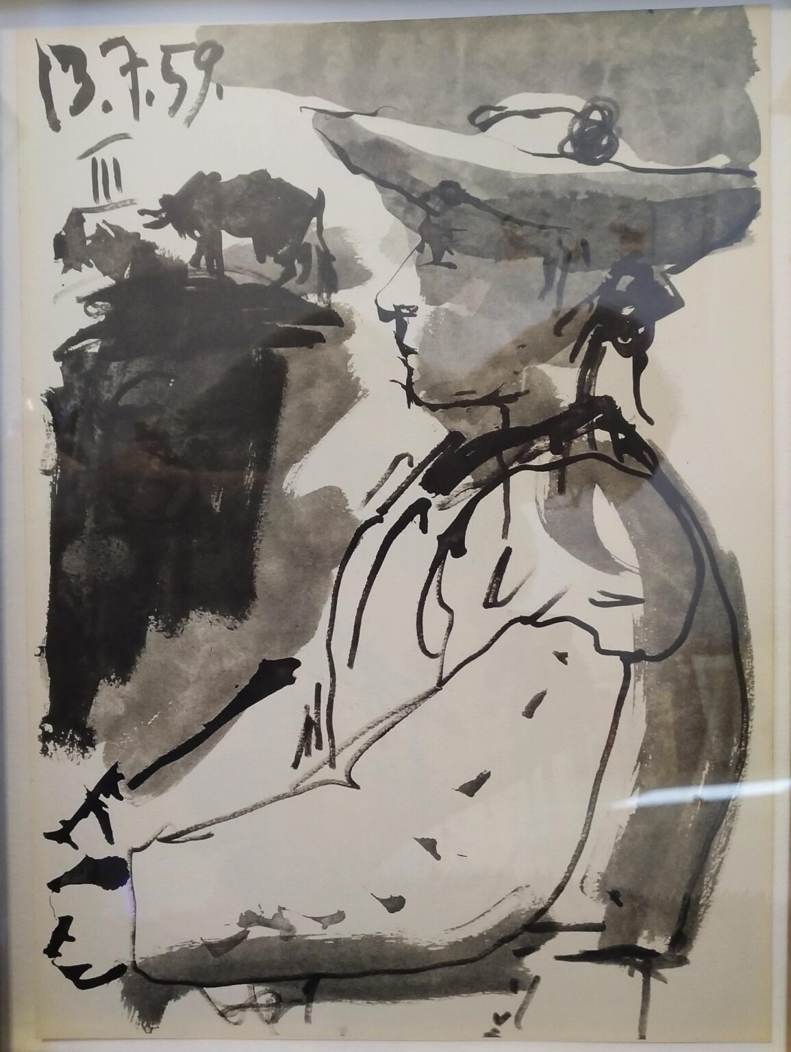 From: Toros y Toreros. Texte de Luis Miguel Dominguin et une &eacute;tude de Georges Boudaille. - Pablo Picasso 