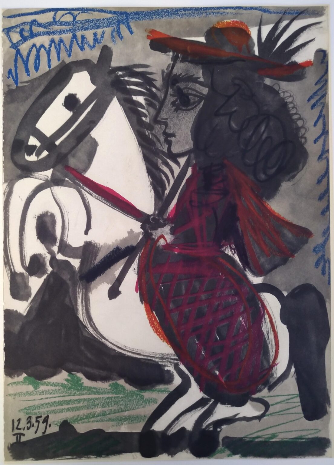 From: Toros y Toreros. Texte de Luis Miguel Dominguin et une &eacute;tude de Georges Boudaille. - Pablo Picasso 