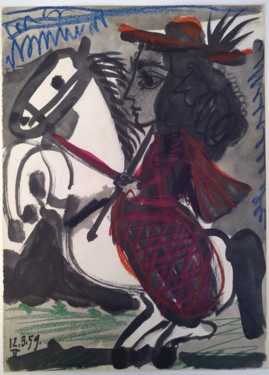 From: Toros y Toreros. Texte de Luis Miguel Dominguin et une étude de Georges Boudaille. - Pablo Picasso 
