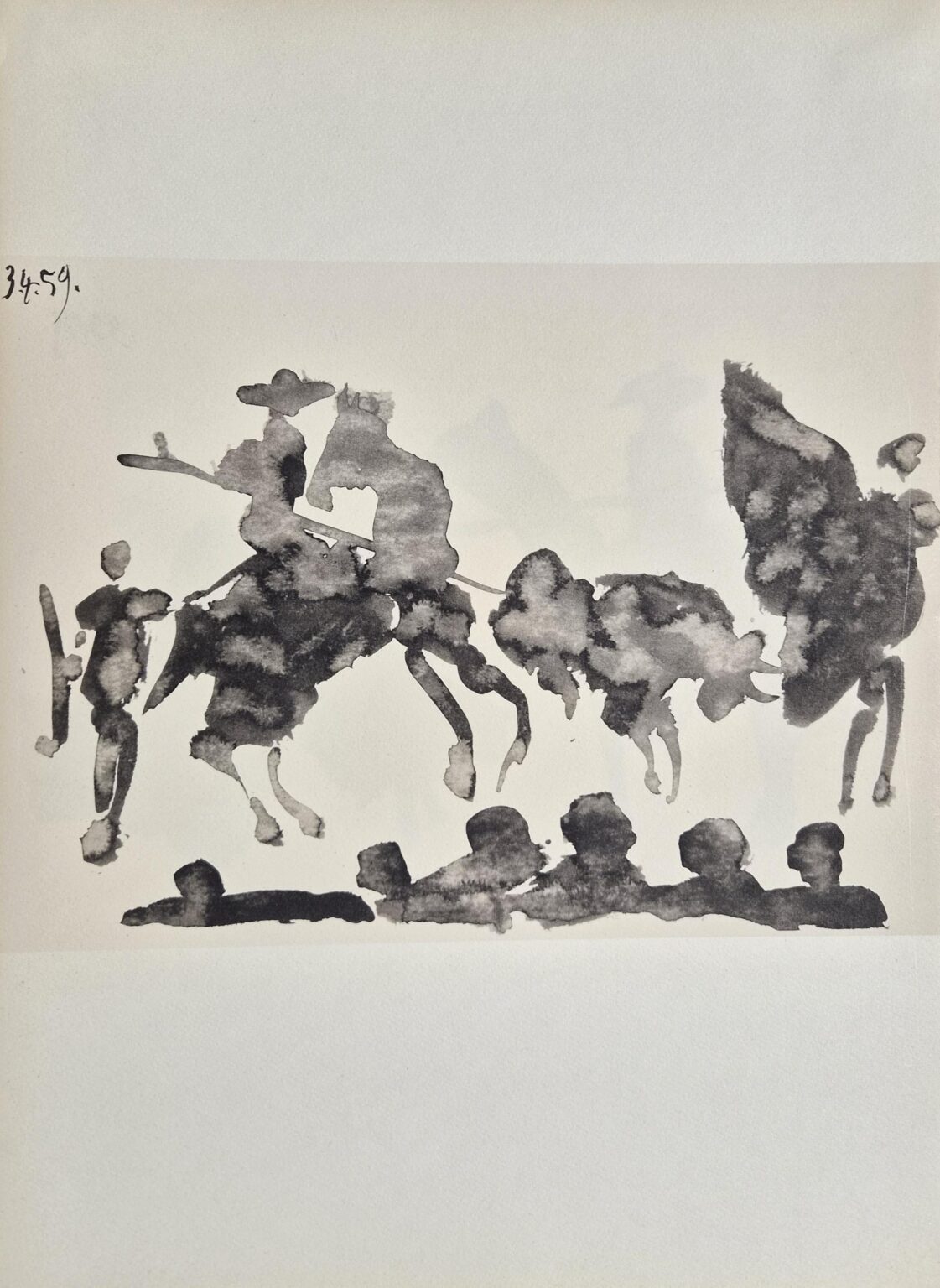 From: Toros y Toreros. Texte de Luis Miguel Dominguin et une &eacute;tude de Georges Boudaille. - Pablo Picasso 