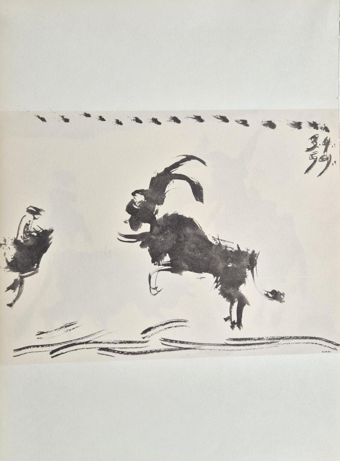 From: Toros y Toreros. Texte de Luis Miguel Dominguin et une &eacute;tude de Georges Boudaille. - Pablo Picasso 