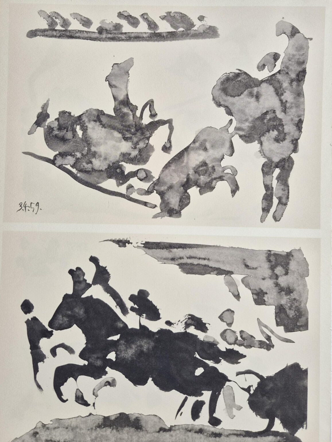 From: Toros y Toreros. Texte de Luis Miguel Dominguin et une &eacute;tude de Georges Boudaille. - Pablo Picasso 