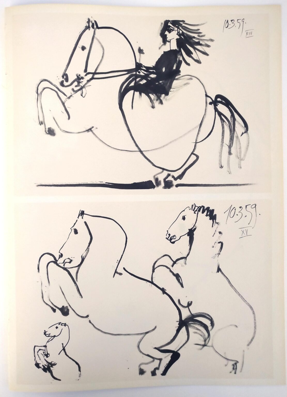 From: Toros y Toreros. Texte de Luis Miguel Dominguin et une &eacute;tude de Georges Boudaille. - Pablo Picasso 