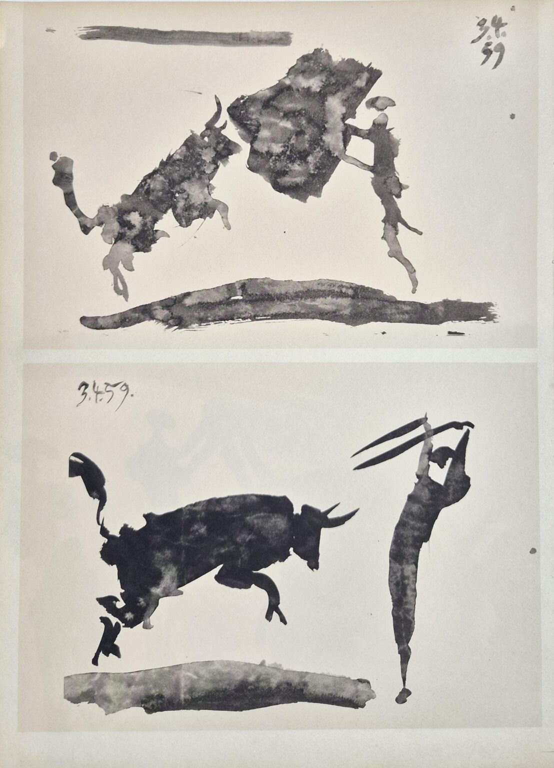 From: Toros y Toreros. Texte de Luis Miguel Dominguin et une &eacute;tude de Georges Boudaille. - Pablo Picasso 