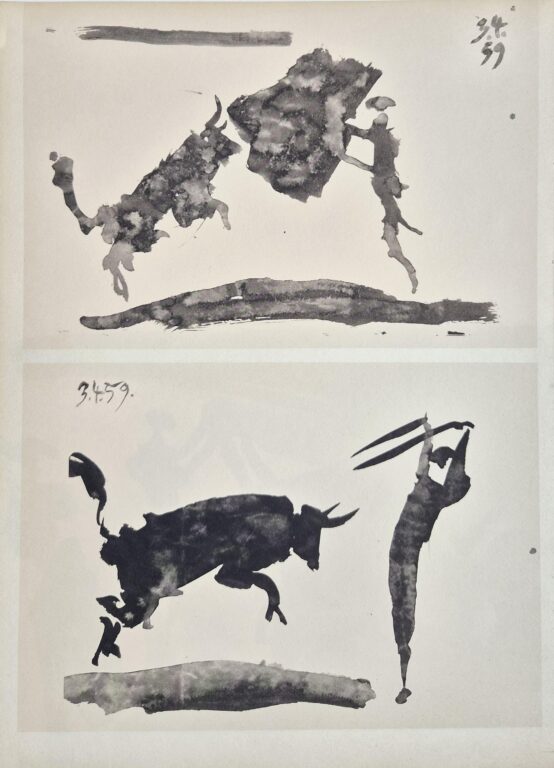 From: Toros y Toreros. Texte de Luis Miguel Dominguin et une étude de Georges Boudaille. - Pablo Picasso 