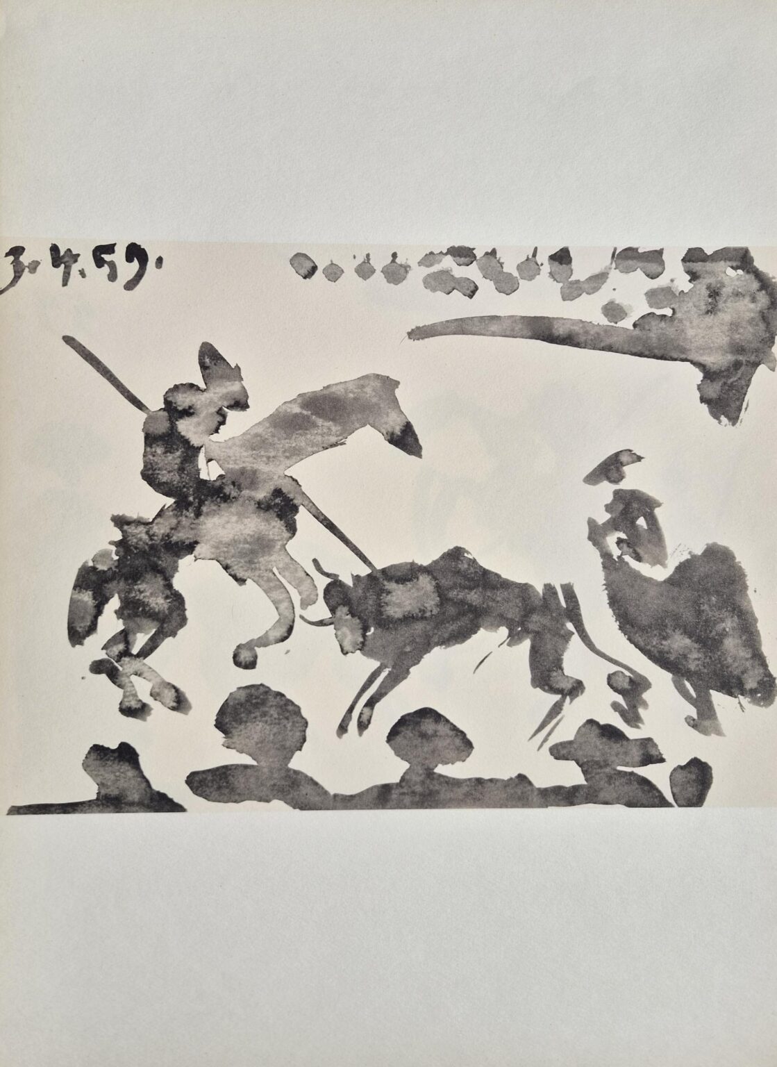From: Toros y Toreros. Texte de Luis Miguel Dominguin et une &eacute;tude de Georges Boudaille. - Pablo Picasso 