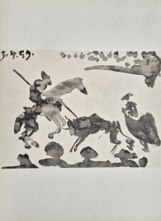 From: Toros y Toreros. Texte de Luis Miguel Dominguin et une étude de Georges Boudaille. - Pablo Picasso 