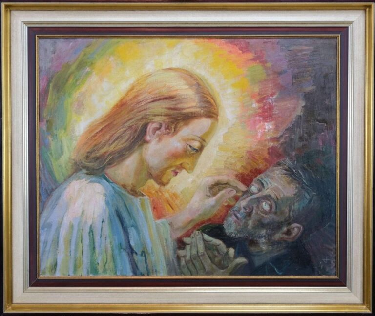 Die Heilung des Blinden (Christus als Arzt) - Otto Dix 
