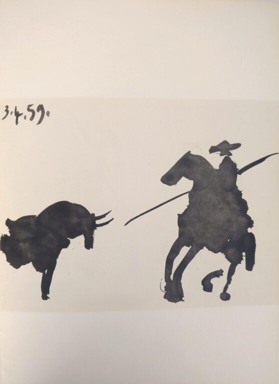 From: Toros y Toreros. Texte de Luis Miguel Dominguin et une étude de Georges Boudaille. - Pablo Picasso 