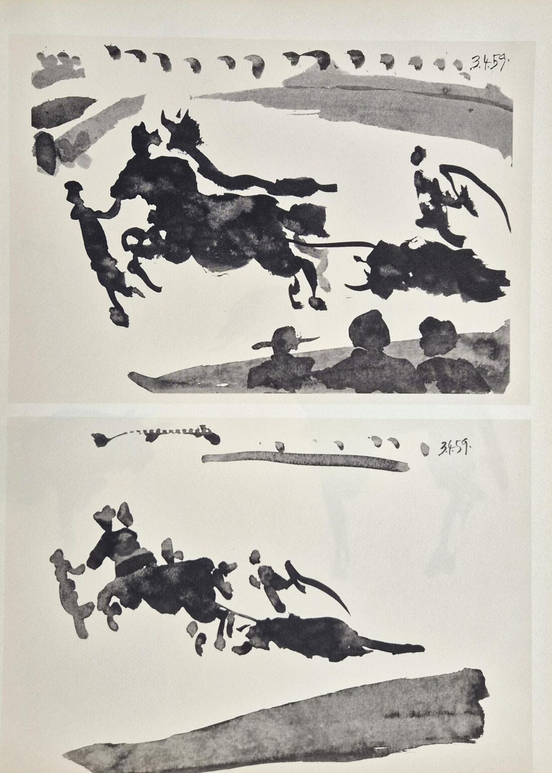 From: Toros y Toreros. Texte de Luis Miguel Dominguin et une &eacute;tude de Georges Boudaille. - Pablo Picasso 