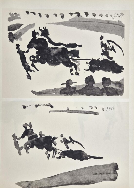 From: Toros y Toreros. Texte de Luis Miguel Dominguin et une étude de Georges Boudaille. - Pablo Picasso 