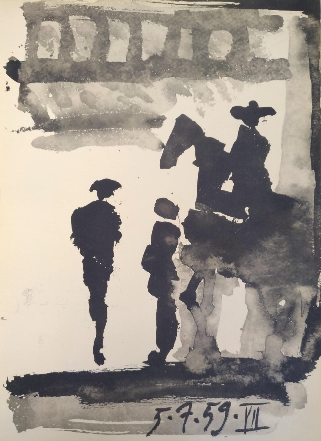 From: Toros y Toreros. Texte de Luis Miguel Dominguin et une &eacute;tude de Georges Boudaille. - Pablo Picasso 