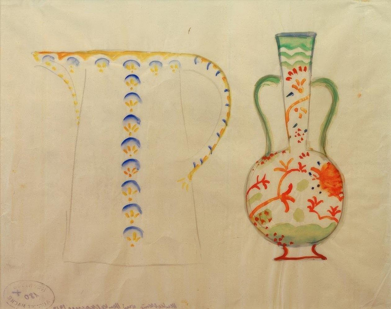 Henkelkrug und Henkelkanne &ndash; Jar and Jug - August Macke 