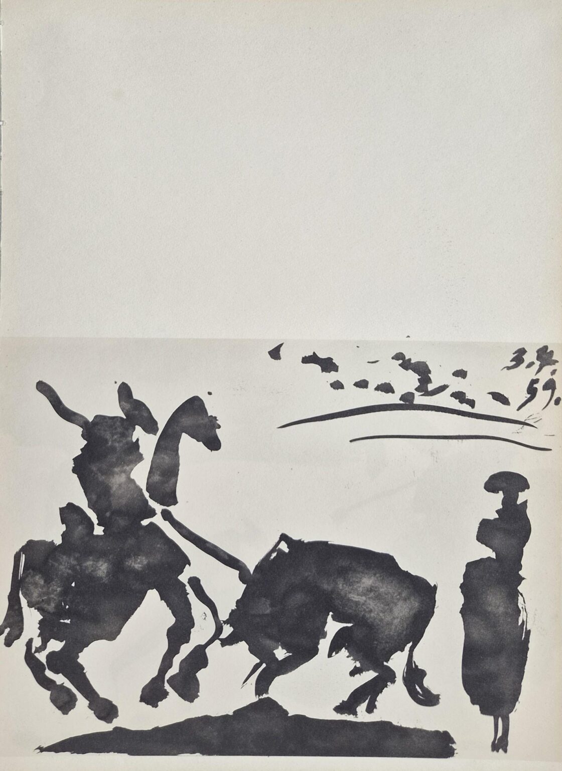 From: Toros y Toreros. Texte de Luis Miguel Dominguin et une &eacute;tude de Georges Boudaille. - Pablo Picasso 