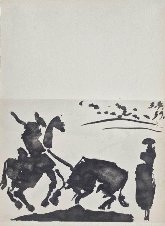 From: Toros y Toreros. Texte de Luis Miguel Dominguin et une étude de Georges Boudaille. - Pablo Picasso 