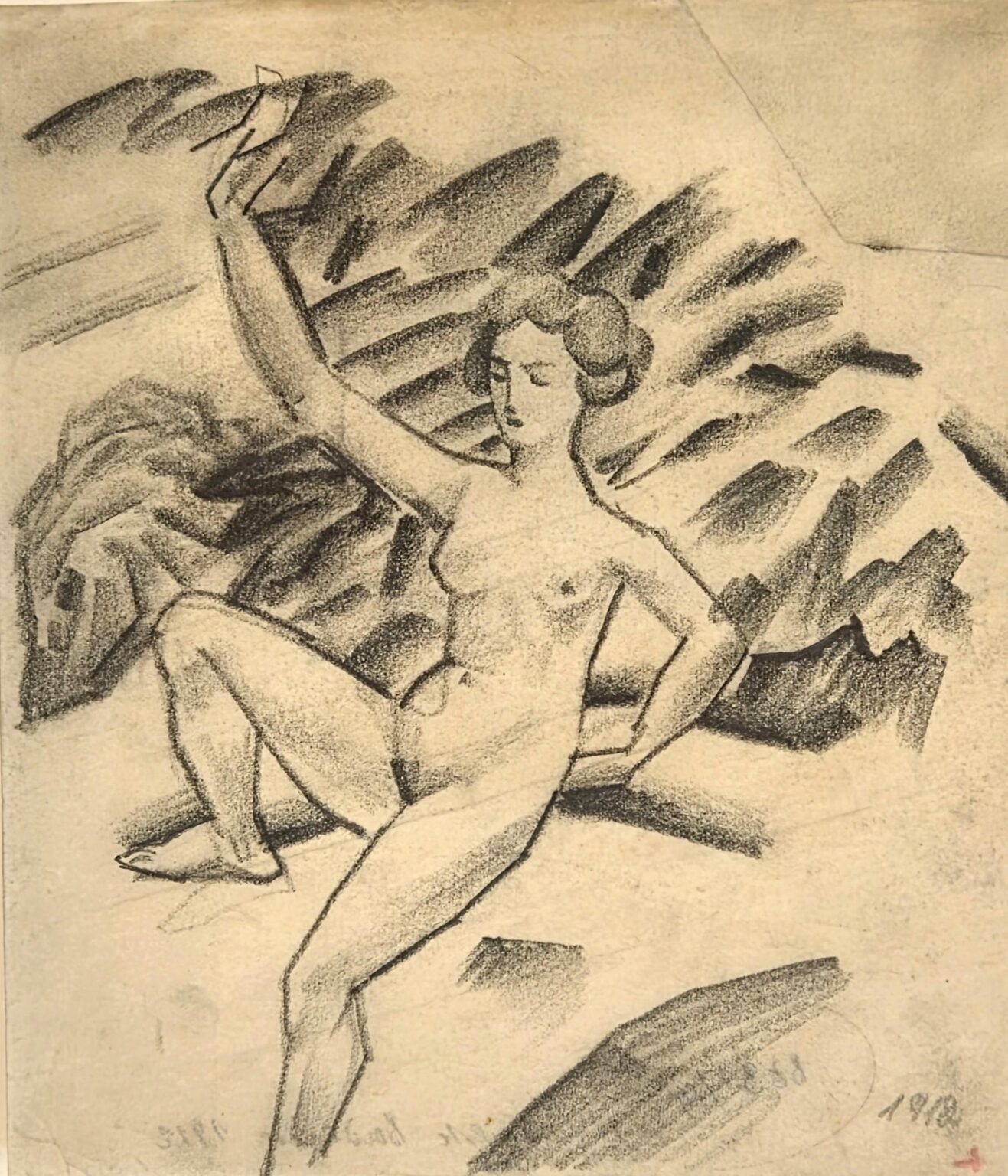Stilisierte Badende (Elisabeth) - August Macke 