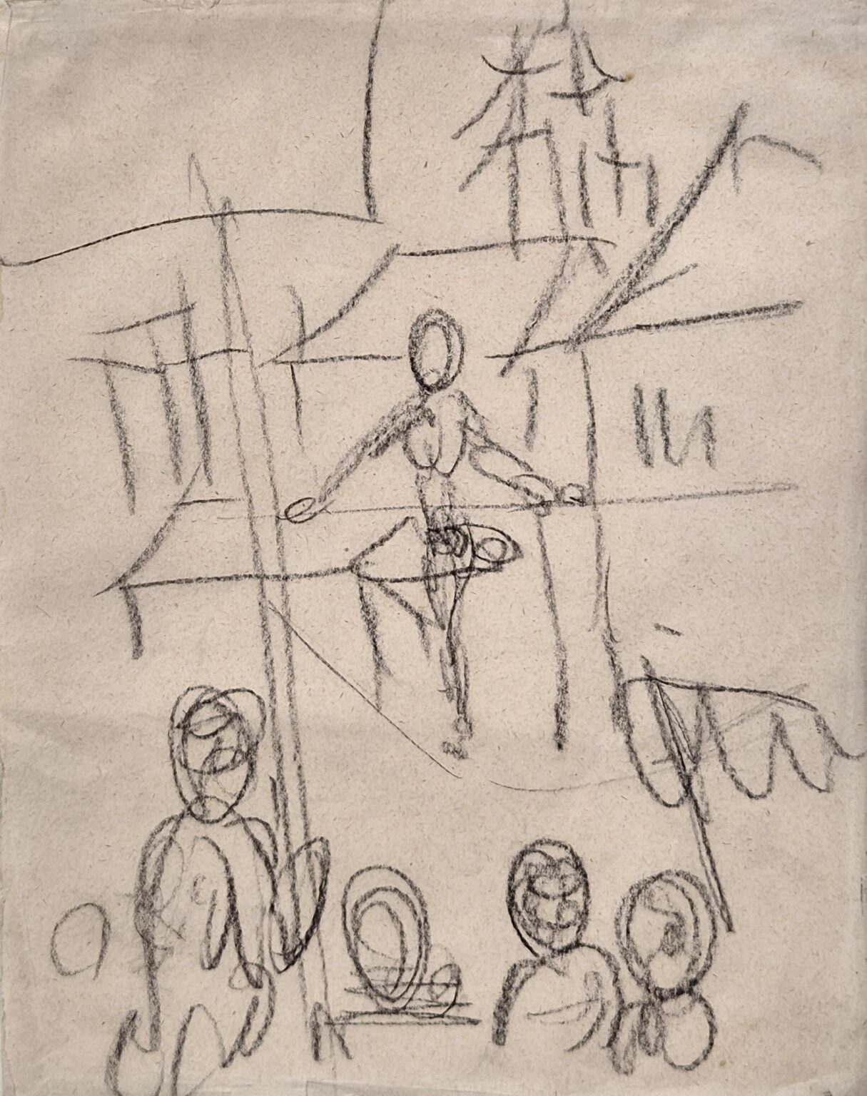 Seilt&auml;nzer auf dem Markt - August Macke 